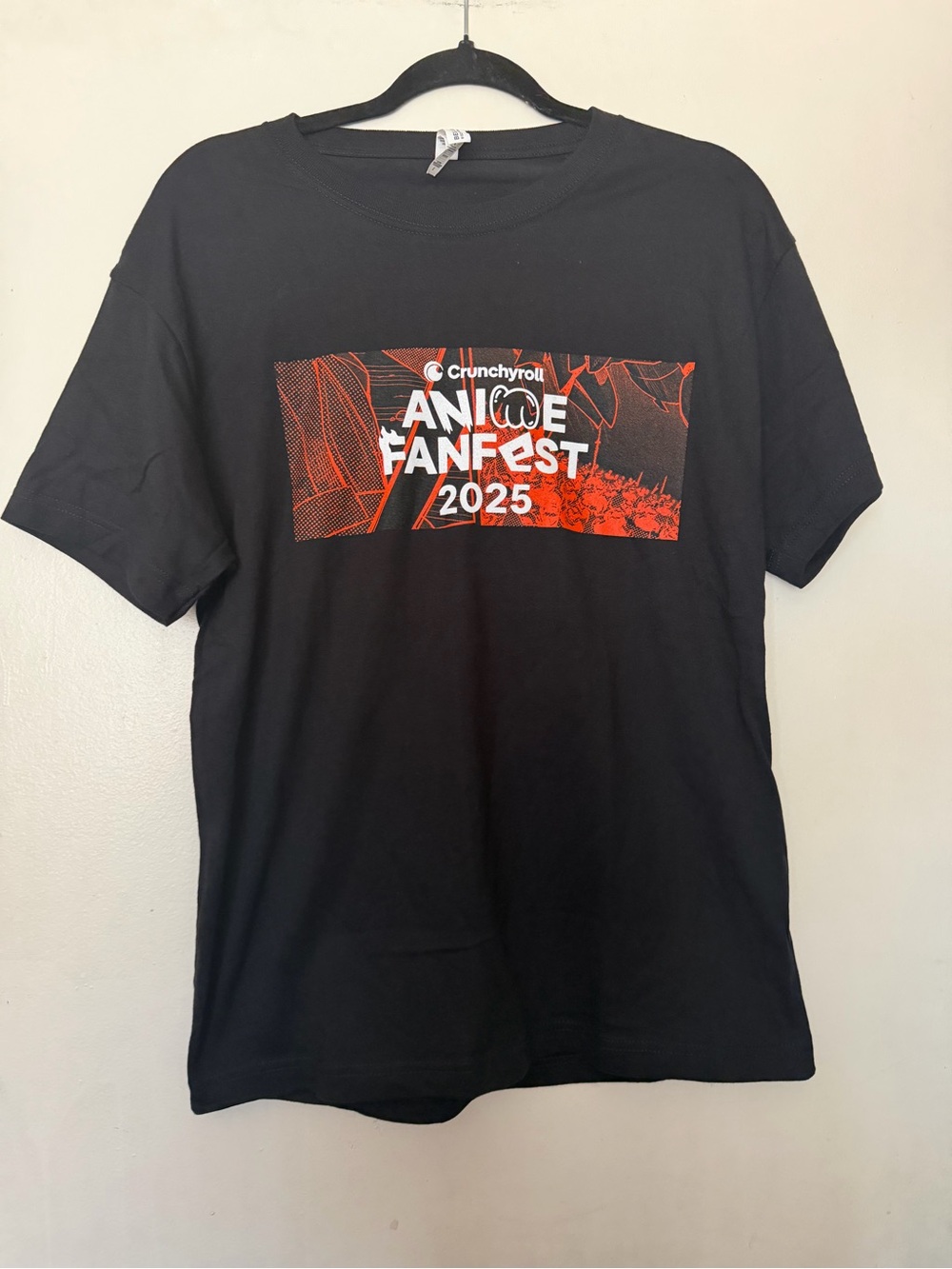 Crunchyroll Anime FanFest 2025 Black Graphic T-Shirt Size Small